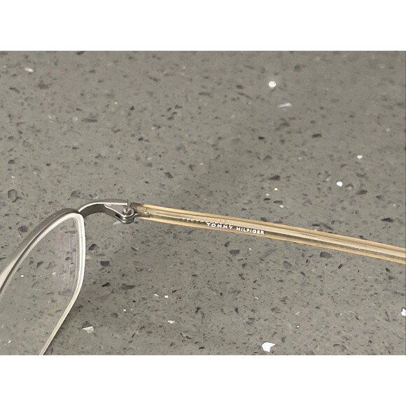 TOMMY HILFIGER TH 3029 SI Blue Silver 47-17-140 Eyeglasses Frames ONLY half rim main image 4